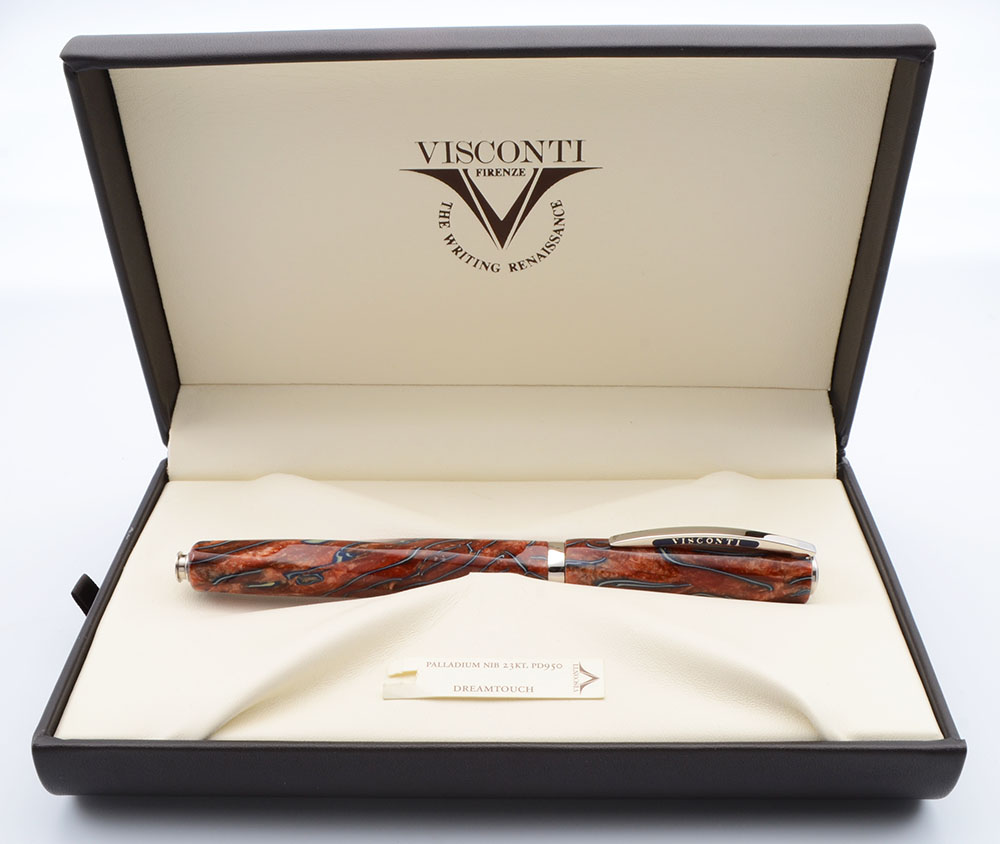 Visconti Divina Desert Spring LE Fountain Pen - Brown w Blue